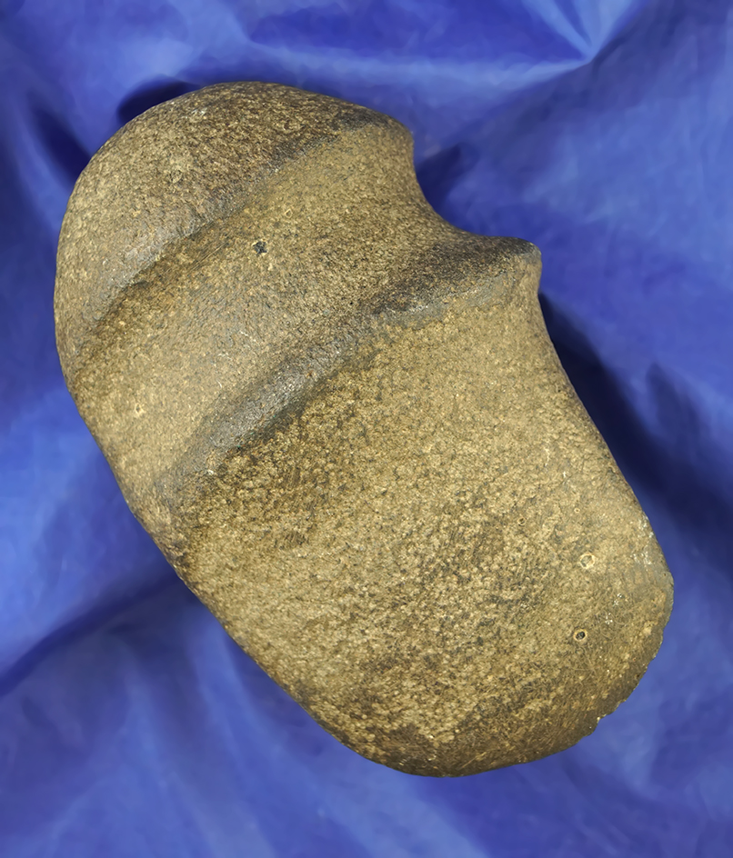 Well styled 6 5/8" Raised Ridge 3/4 Grooved Axe found in Hamilton Co., Ohio. Partain COA.