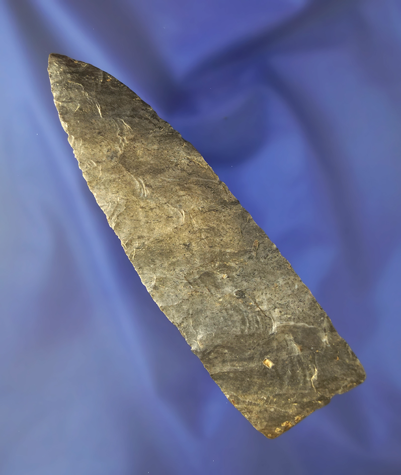 4 and 11/16" Dover chert early Stanfield Knife found in Warren Co., Tennessee. Dickey COA.