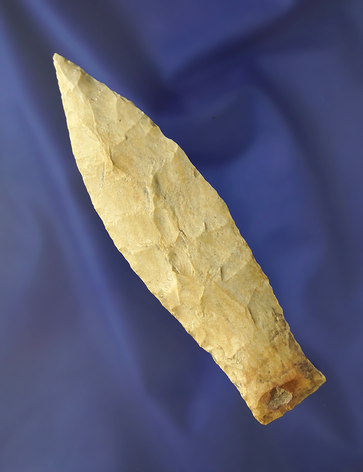 large! 4 7/16" Copena Lanceolate found in Tennessee. Ex. Von Hilliard.