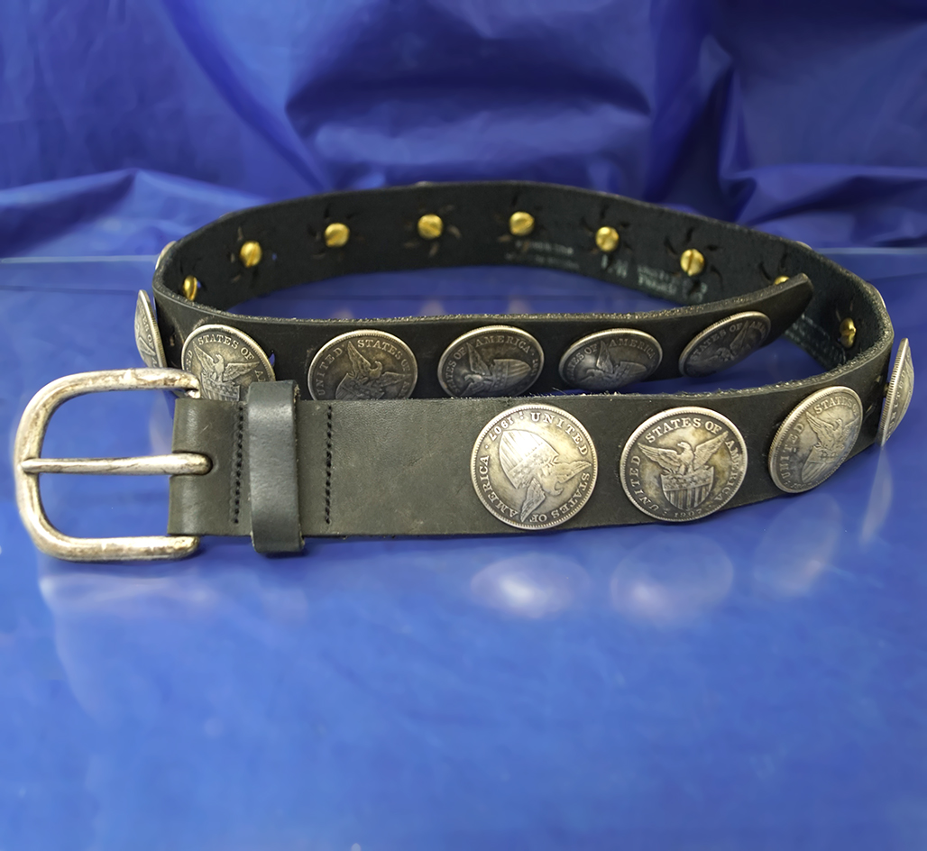 Old coin belt made in Canada with 1907 and 1908 stampings.