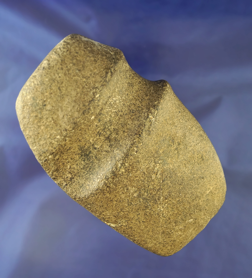 5 7/8" long 3/4 grooved Hardstone Axe in good condition found in Huron Co., Ohio.
