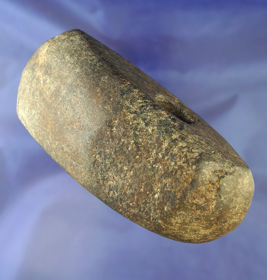 5 7/8" nicely patinated Hardstone drilled Danish Axe.