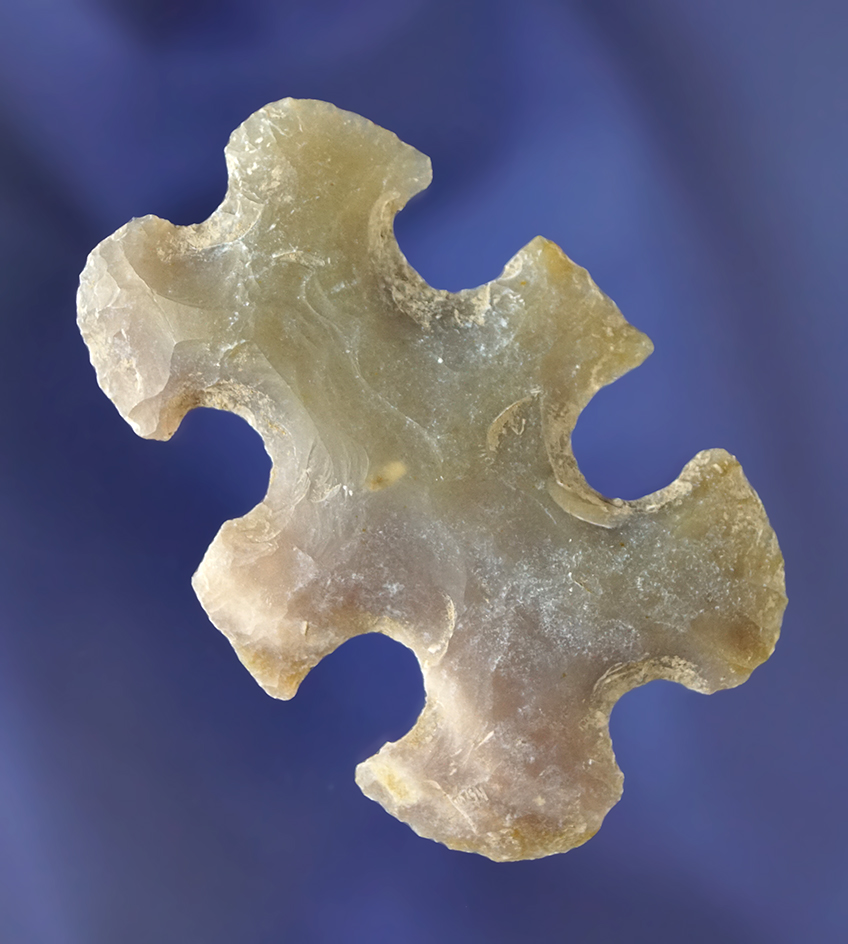 2 1/4" Mayan Eccentric that is well styled in excellent condition.  Ex. Richard Shively.