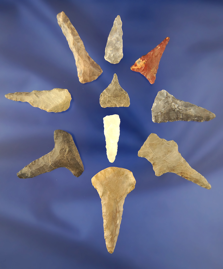 Set of 10 drills found in Virginia, largest is 1 7/8".