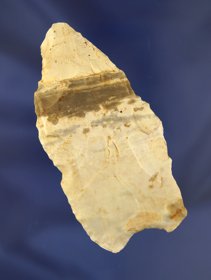 Wide! 3 13/16" Clovis Knife found in St. Clair Co., Illinois. Comes with a Rogers COA.