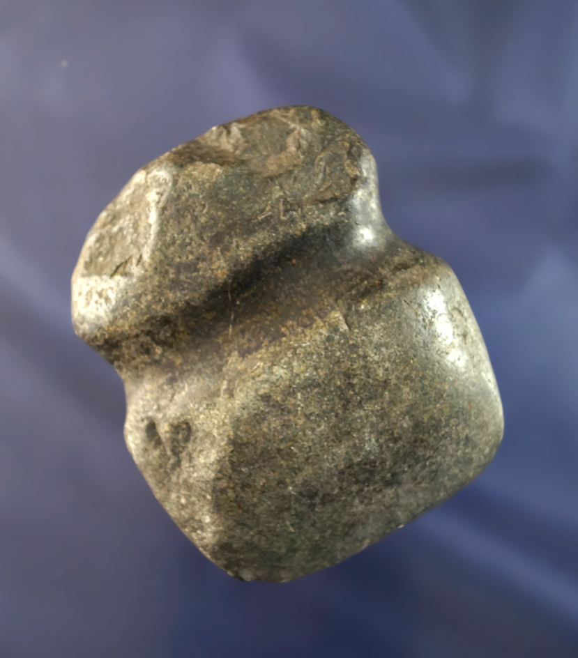 Heavily polished 2 7/8" full grooved Axe found in Davies County Indiana.