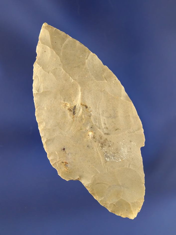 3 3/16" Hornstone Adena found in Kentucky that is very well flaked.