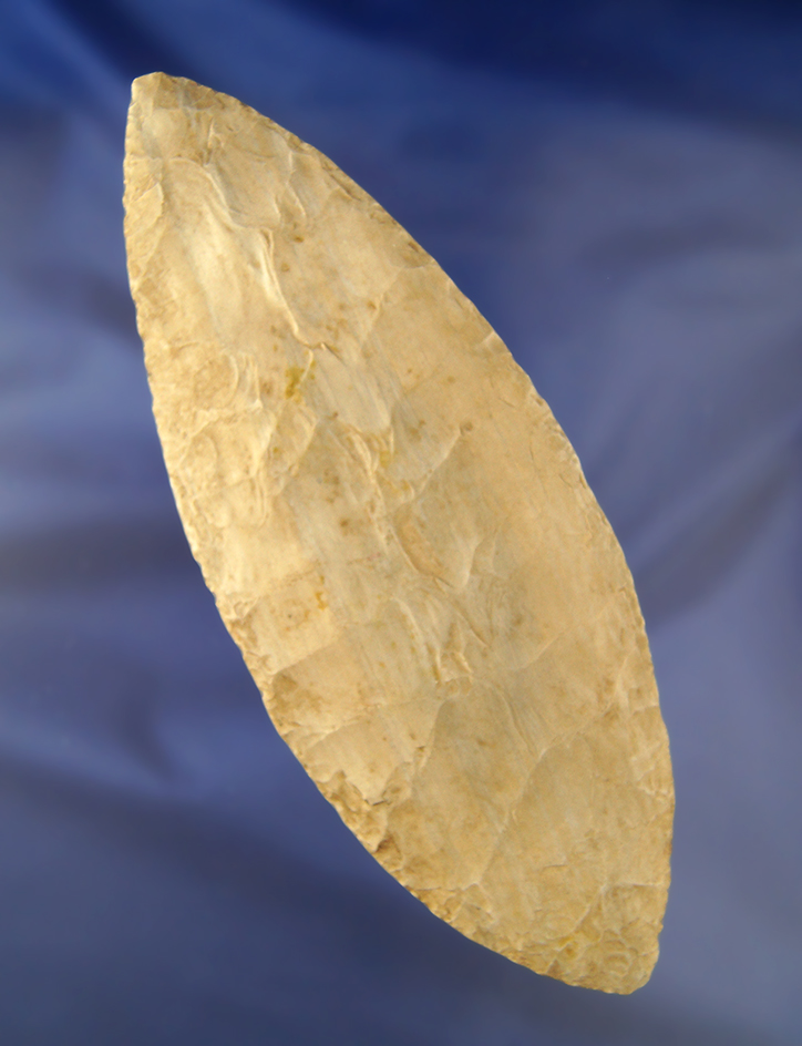 Very large 7 3/8" Bi-Pointed Blade found in Southern Indiana.