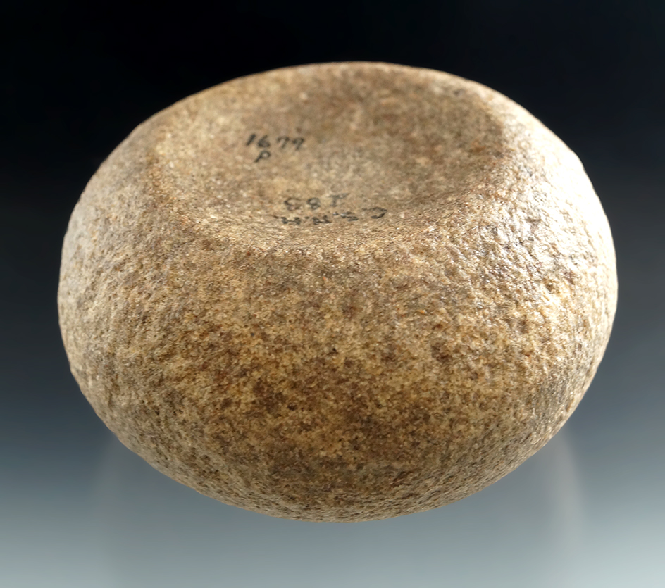 3 1/4" Double Cupped Discoidal with nice overall workmanship found in Ohio.