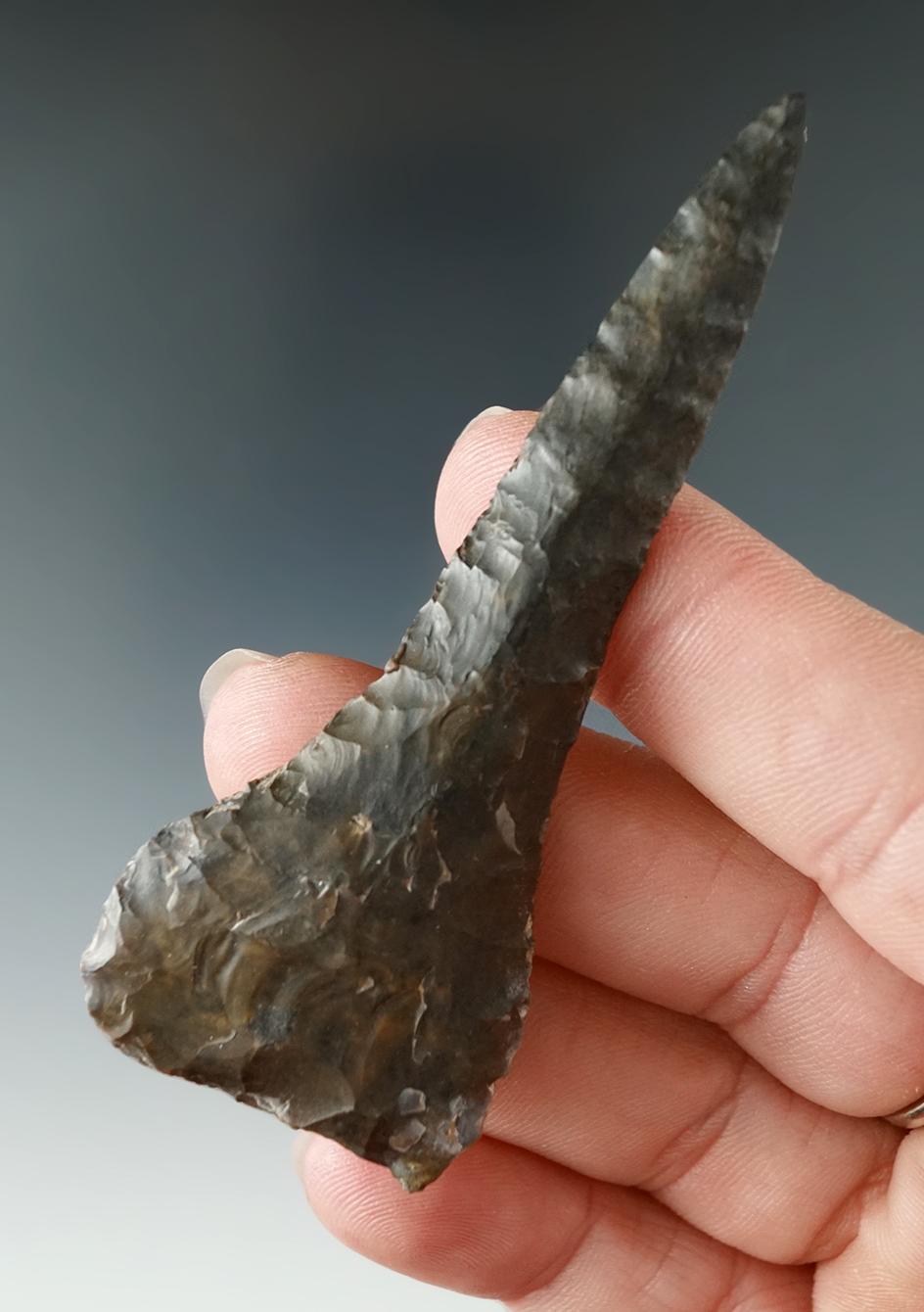 3 1/16" expanded base Drill found in Ohio. 1/2 of the drill area is restored.