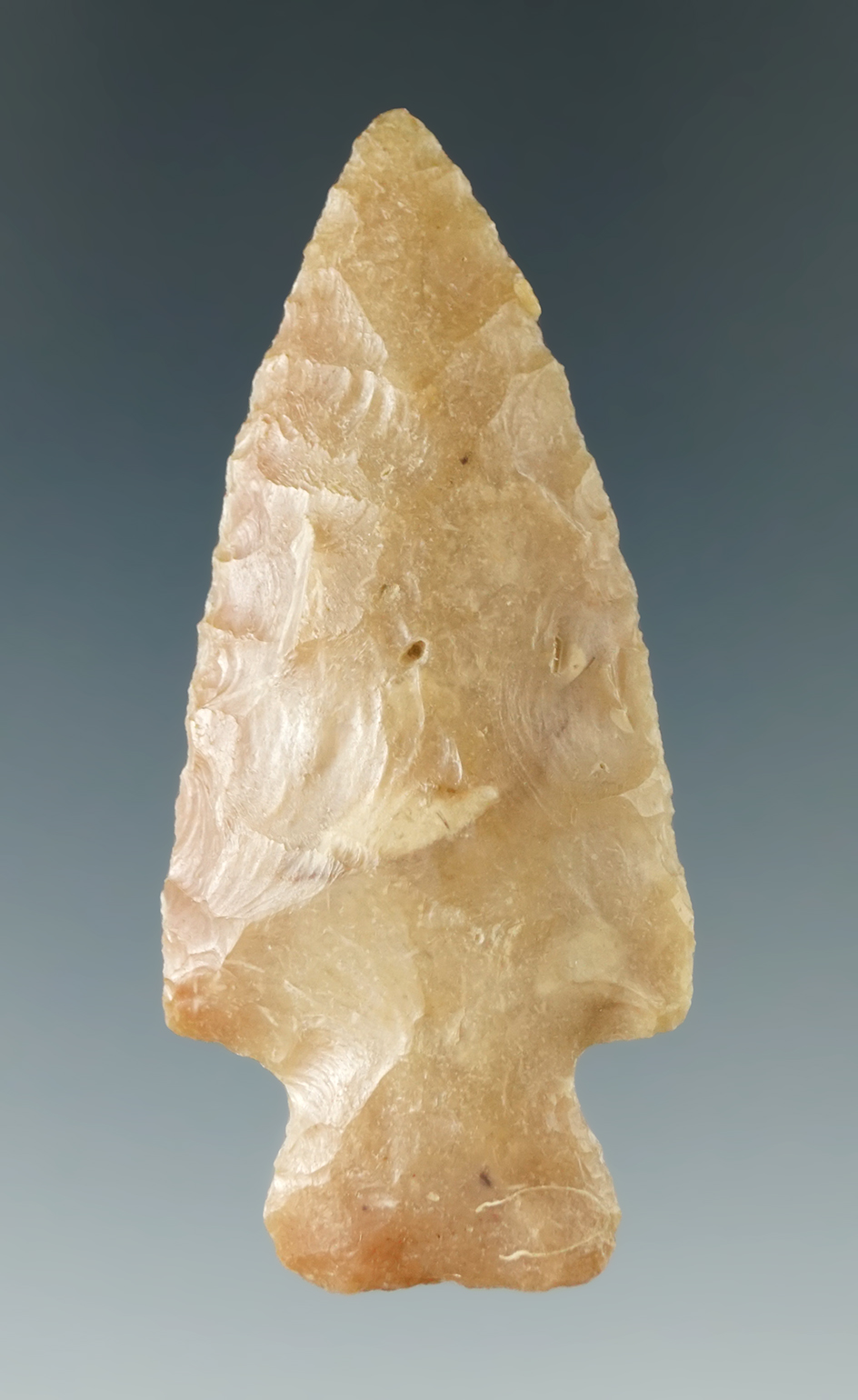 2 7/16" Heavy Duty style knife made from beautiful material found in Georgia.