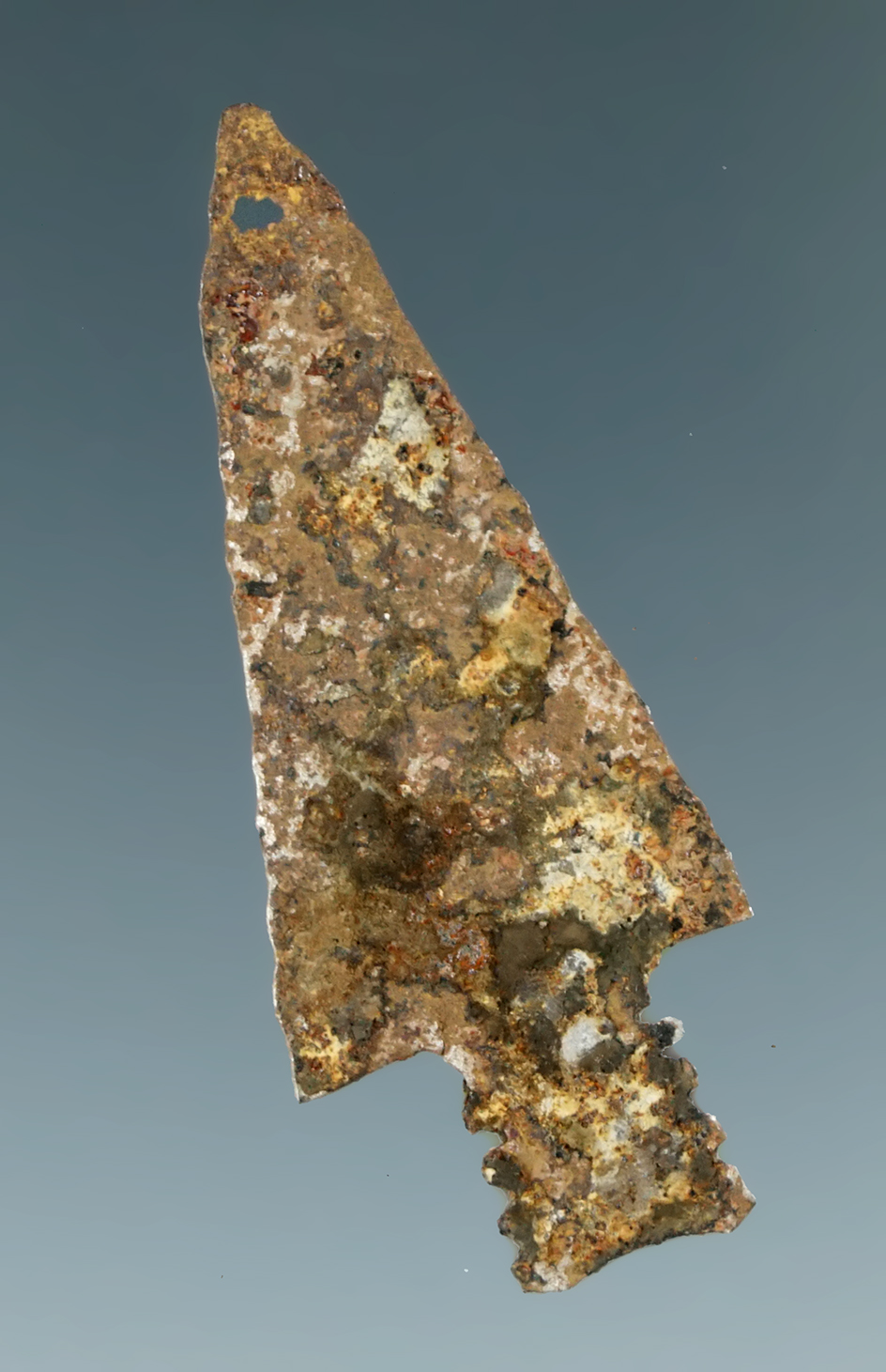 1 11/16" metal trade point found in Michigan.