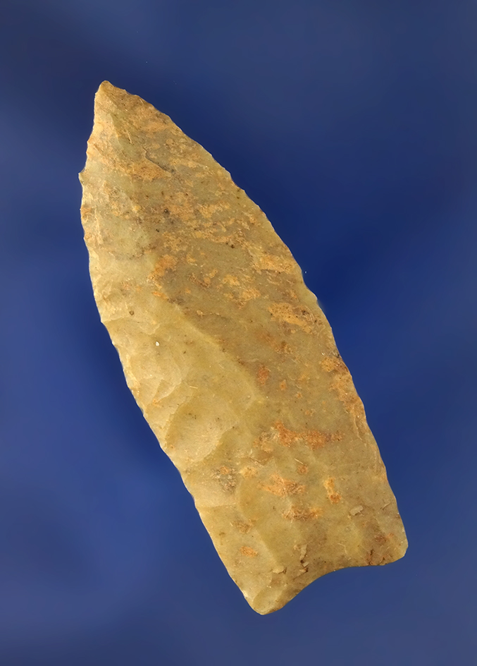 2" Paleo Clovis found in Richland Co., Ohio and made from Crooksville Chert.