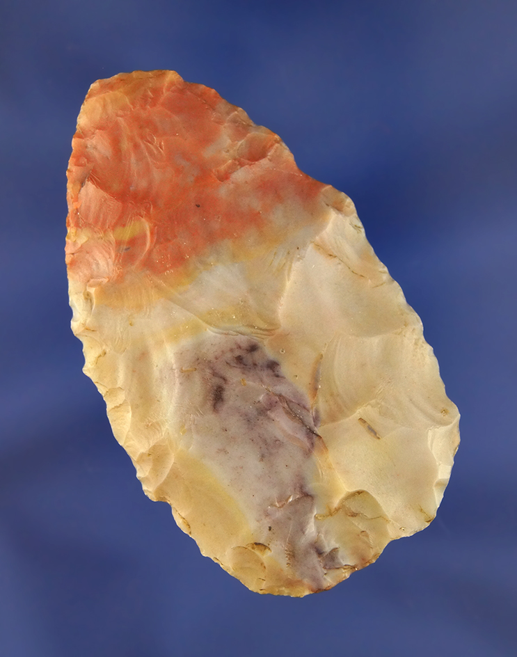 2 15/16" Blade found in Licking Co., Ohio. Made from Colorful Flint Ridge Flint.