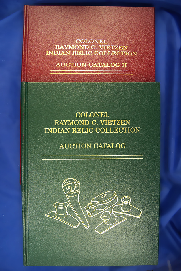Pair of hardbound Vietzen auction catalog books in excellent condition.