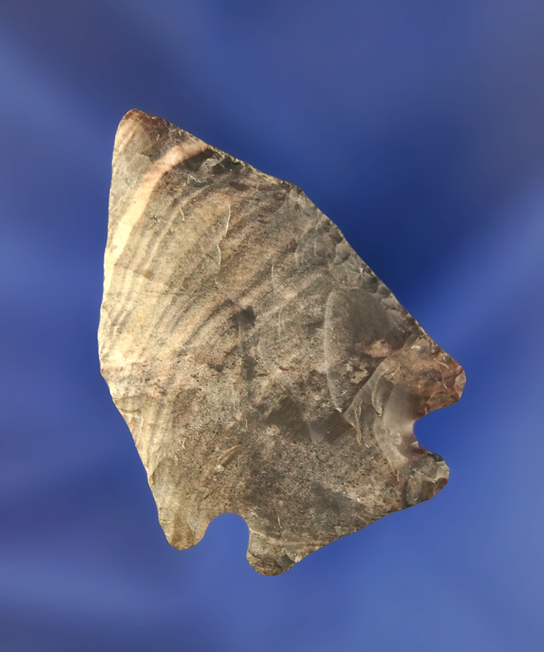 2" Classic style Ohio Pentagonal made from beautiful Nethers Flint found in Morrow Co., Ohio.