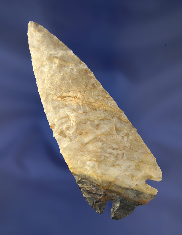 4 3/4" Classic Ohio Notch Base Dovetail found in Morrow Co., Ohi. Ex. Miles Collextion.