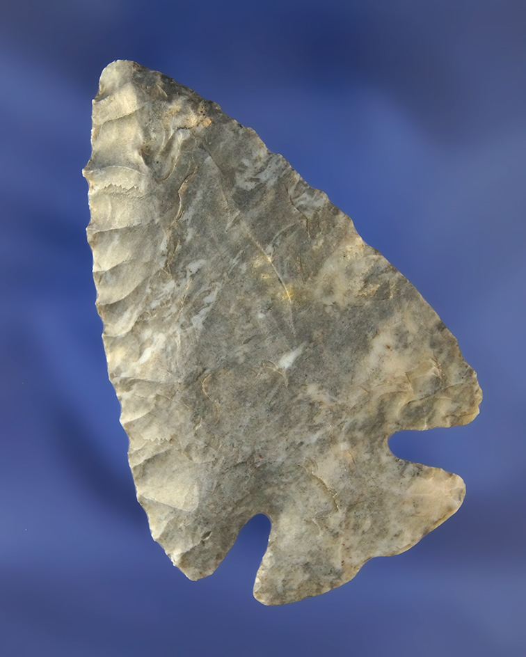 2 3/4" Classic Notch Base Dovetail made from Coshocton Flint. Found in Coshocton Co., Ohio.