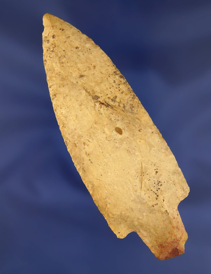 4 7/8" Adena found in Pike Co., Missouri made from Burlington chert. Jackson COA.