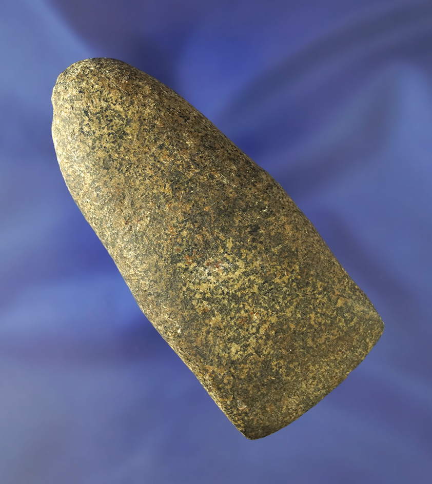 Nice polish on this 3 5/8" Grooved Celt.  Ex. Ron Sauer.