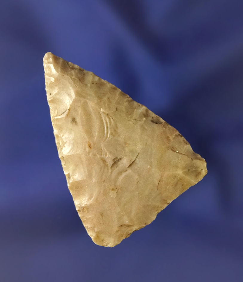 1 13/16" nicely made Triangle arrowhead found in Texas.