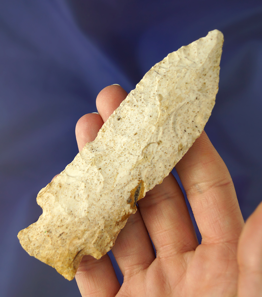 4 9/16" Etley point found in Pike Co.,  Illinois.