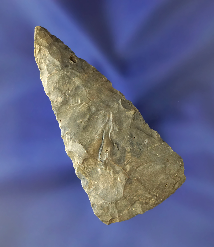 2 3/4" Triangular Knife found on Staten Island, New York. Ex. Kevin Cordiero.