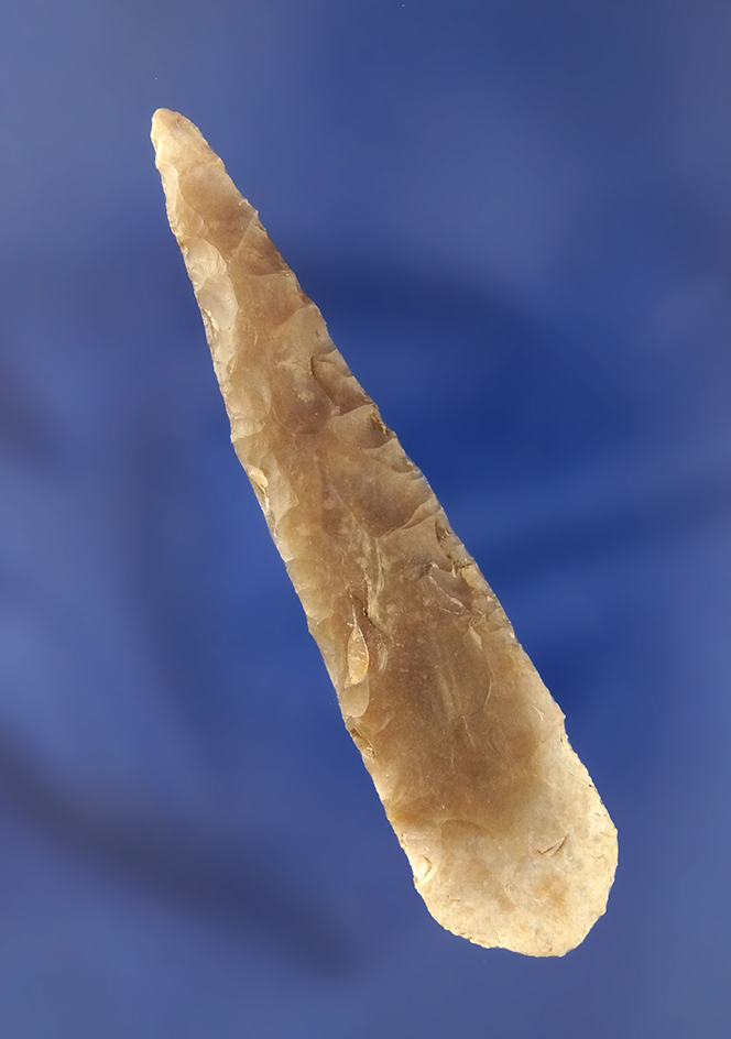 3 1/8" thin and nicely flaked round base Arrowhead  found in Texas.