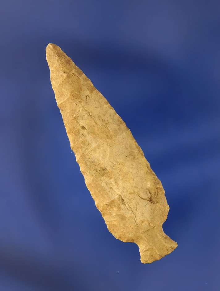 2 1/8" nicely flaked Texas arrowhead with a uniquely styled base.