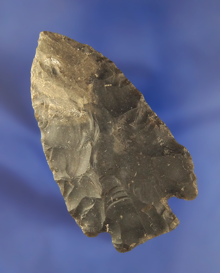 3 1/8" Marshall point found in the real County Texas made from Edwards chert. Perino COA.