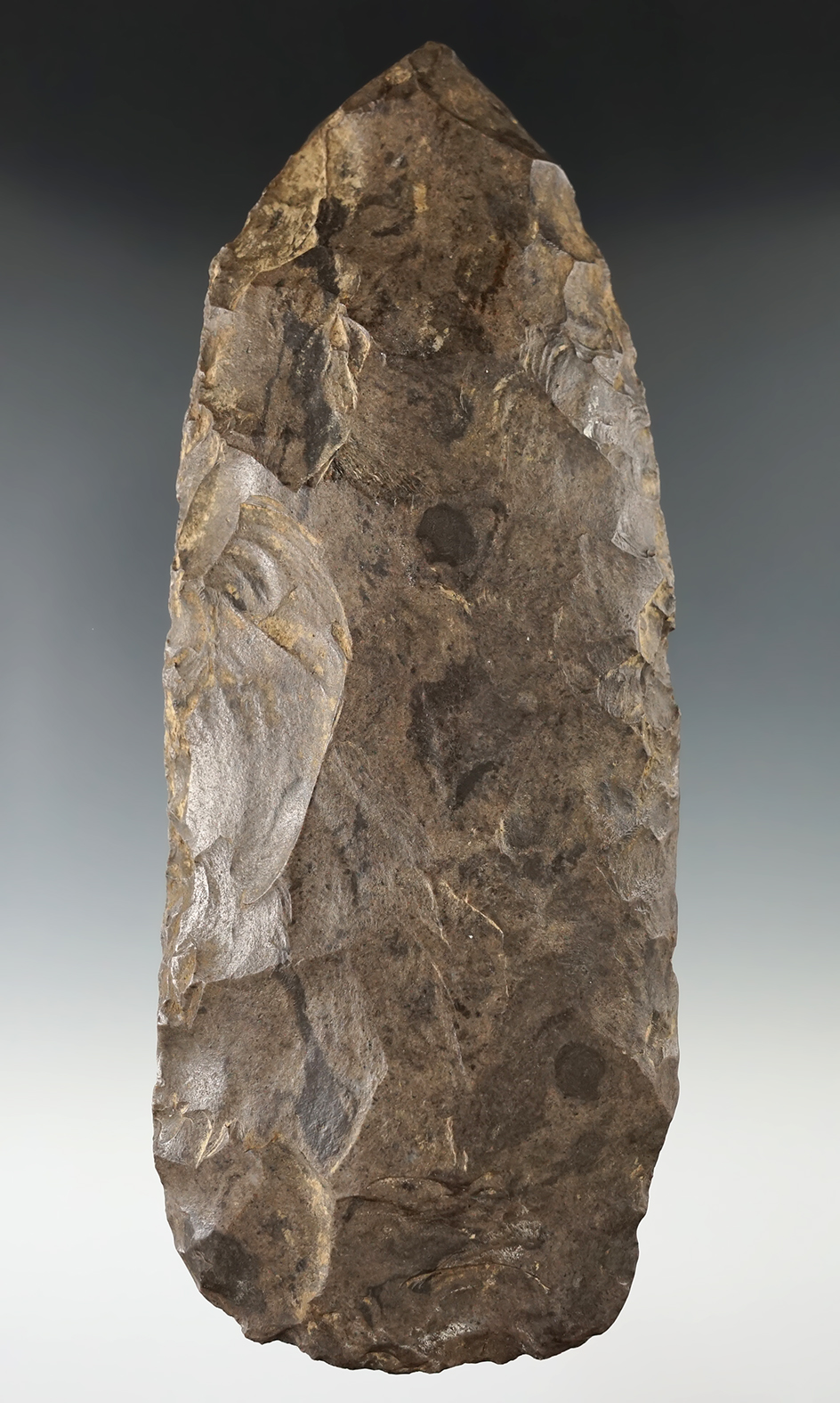 Excellent use polished on this 7 3/8" Dover Flint Celt found in Tennessee.