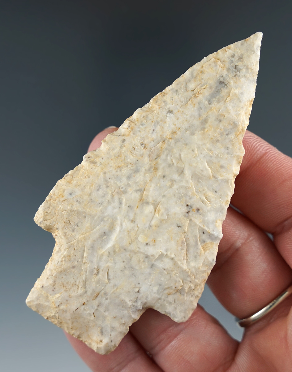 3 5/16" Stone Square Stem Knife found in north-central Oklahoma.