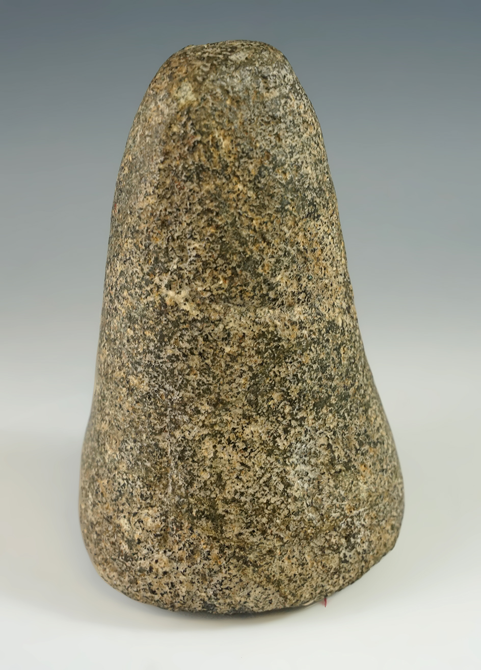 5 1/16" Bell Pestle with a nutting divot in base found in Ohio.