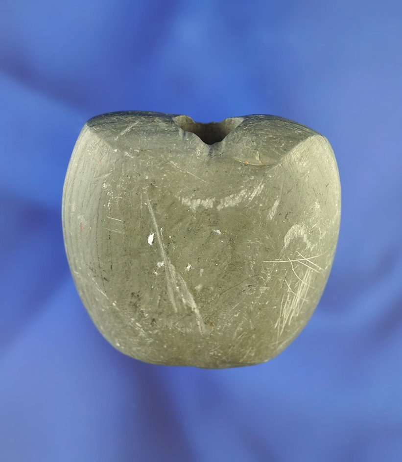 2" banded slate Bannerstone found in Ohio.