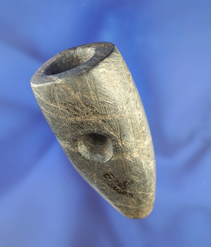 3 1/4" stone Vase Pipe found in Ross Co.,  Ohio.