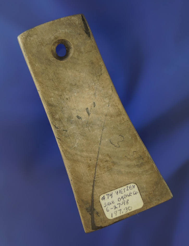 Super heavy patina on this 4" Bell Pendant found in Darke Co., Ohio. Ex. Col. Raymond Vietzen-