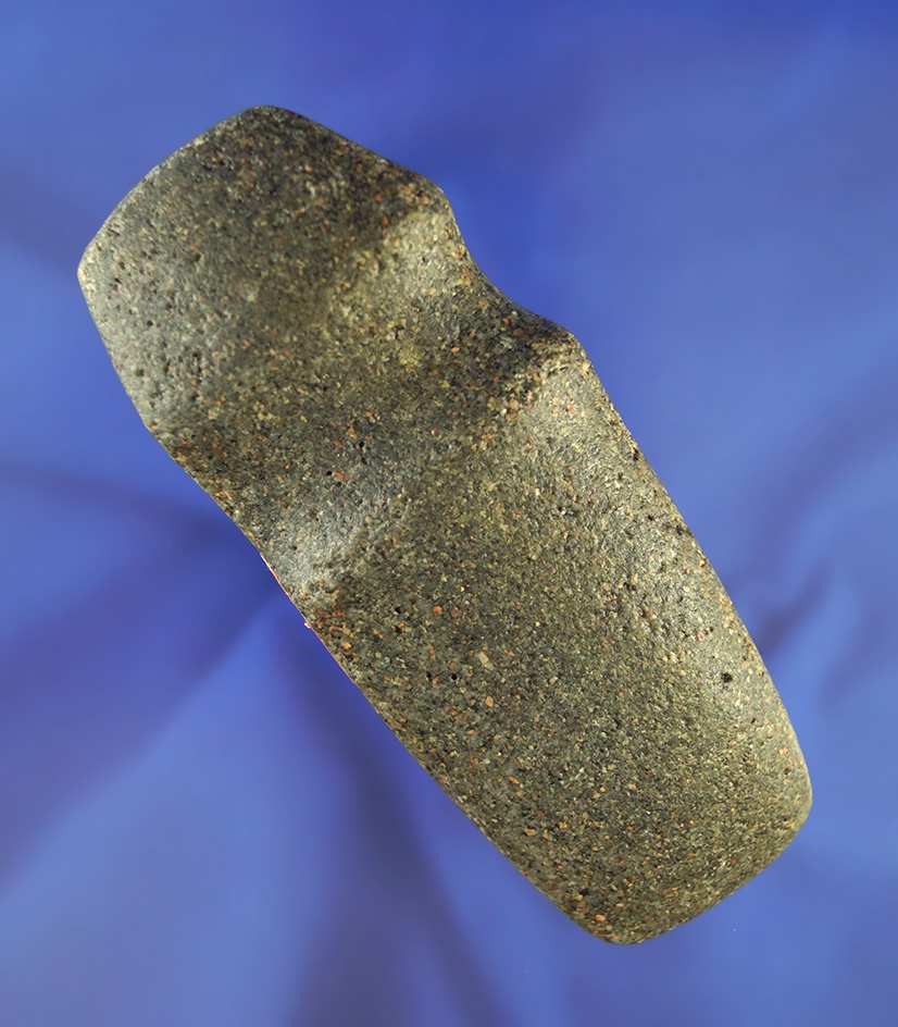 Nice! 4 3/4" long 3/4 grooved granite Axe found in Des Moines Iowa in excellent condition