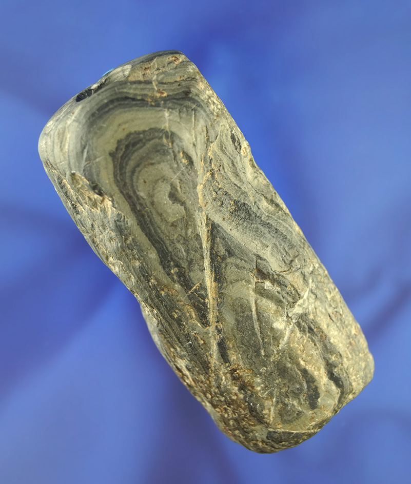 3 7/16" Tube Bannerstone preform that is been Drilled but never completed.