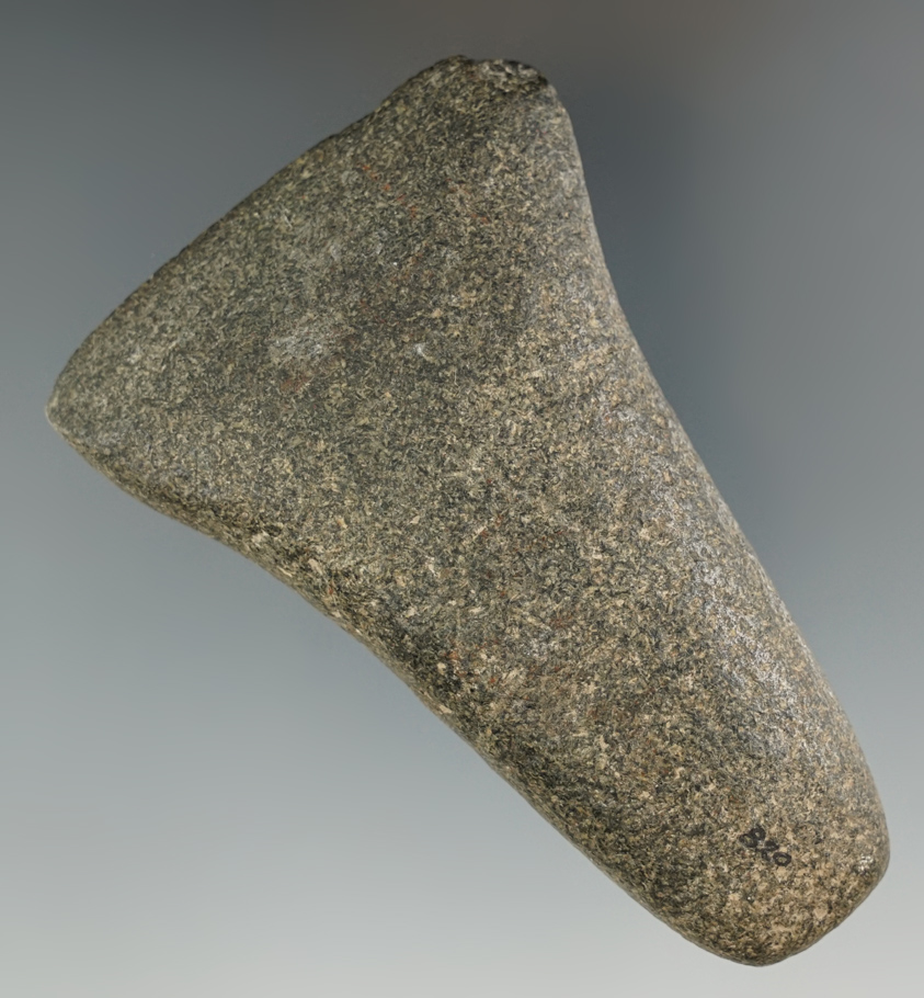 3 7/8" Flared bit Celt that is nicely styled found in Racine Co., Wisconsin.