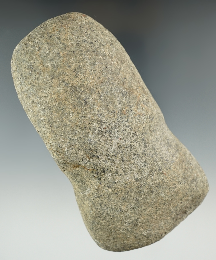 4 3/4" Full Grooved Hammerstone found near Hudson, Lenawee Co., Michigan.