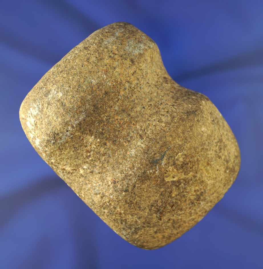 Excellent style on this well defined 3 1/16" long 3/4 grooved Hammerstone Peoria County Illinois.