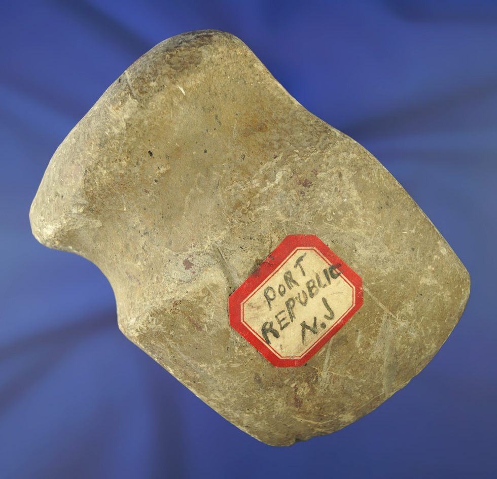 4 and 1/4" long 3/4 grooved heavily patinated Axe found in Port Republic New Jersey.