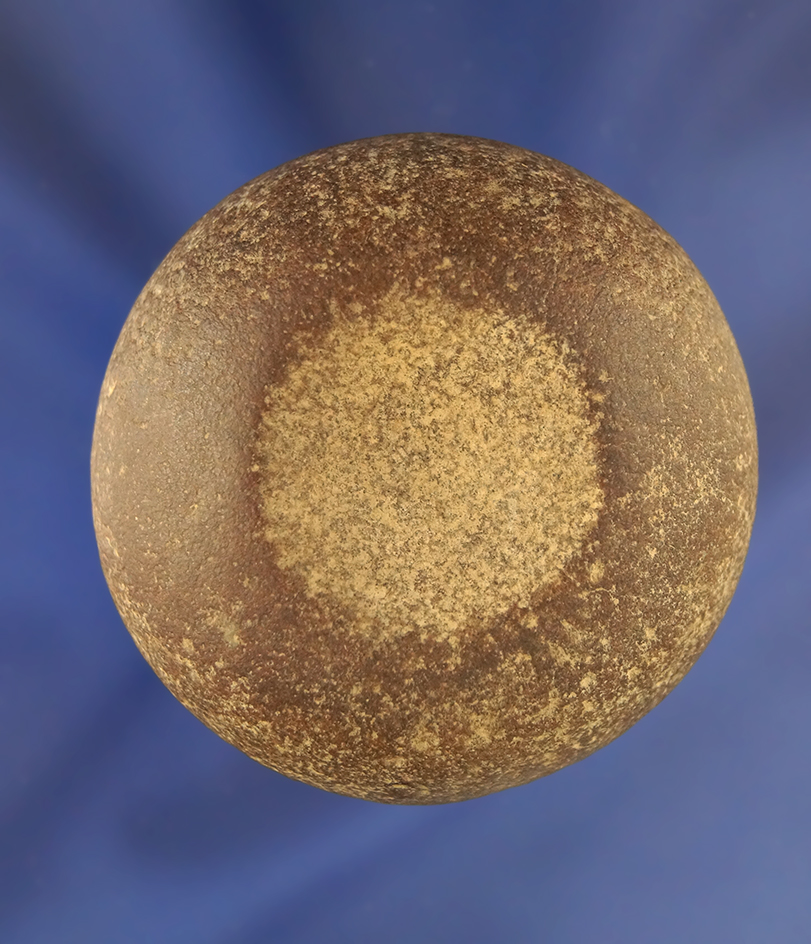 2 1/8" Diameter Double Cupped Discoidal found in Missouri.