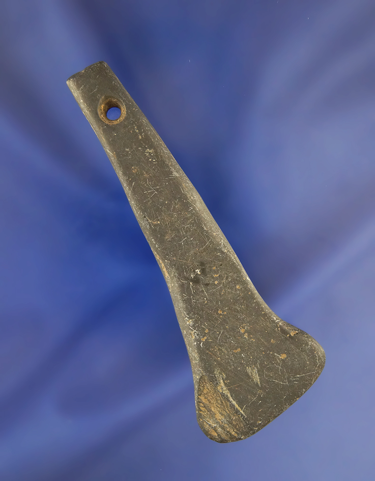 Very unique anciently salvaged 3 3/8" Pendant made from slate found in Ohio.