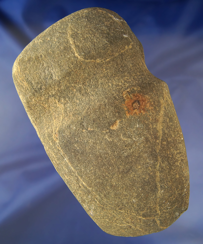 6 15/16" long three quarter grooved Axe found in Ohio.