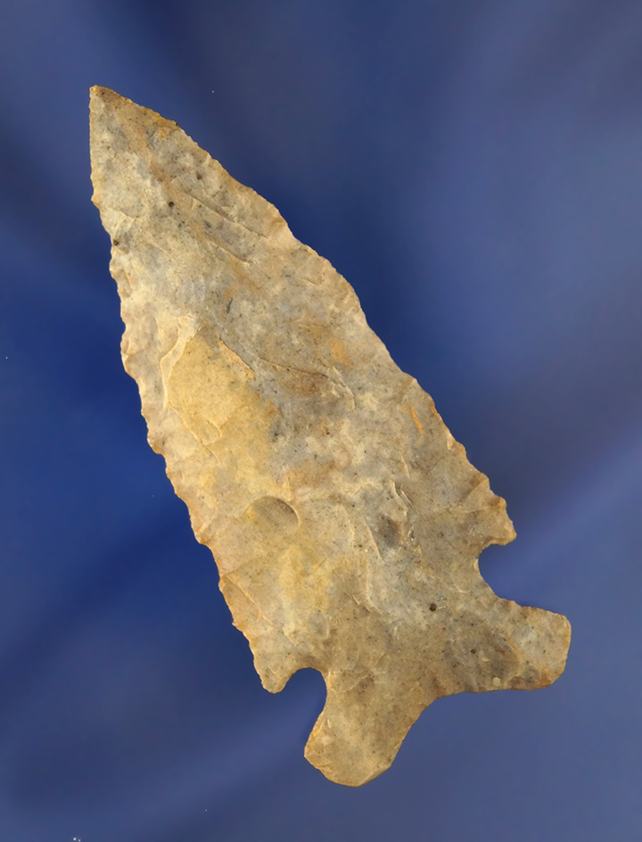 2 11/16" Big Sandy made from Ft. Payne chert found in Scott Co., Kentucky. Davis COA.