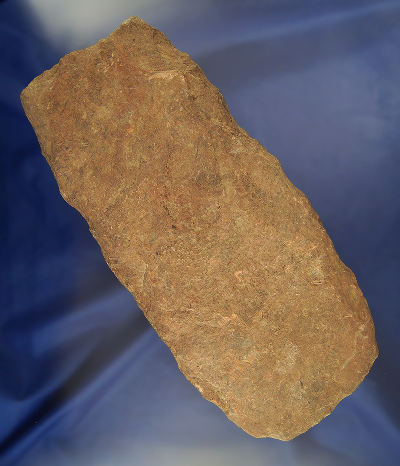Large! 9 5/8" Stone Hoe found in Spencer Co.,  Indiana in 1960. Ex. Cameron Parks!