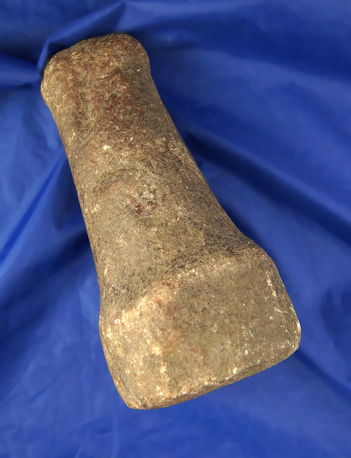 6 7/8" Well developed Pestle made from Rose Quartz and found in Ohio.