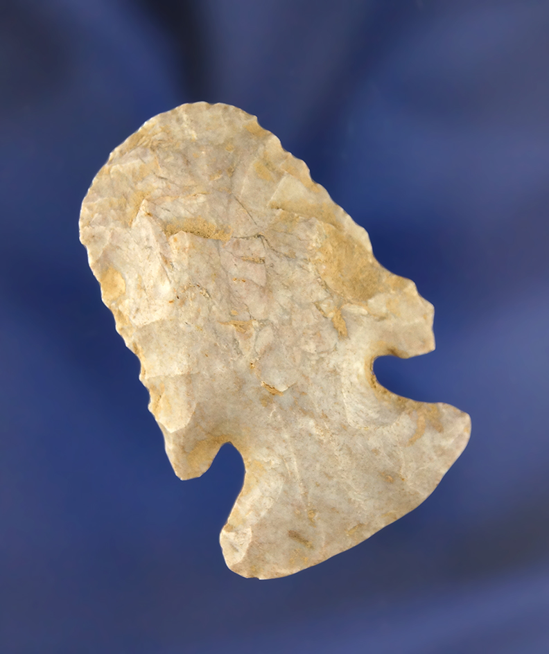 1 7/8" Archaic Blunt found in Richland Co., Ohio. Ex. Jack Hooks Collection.