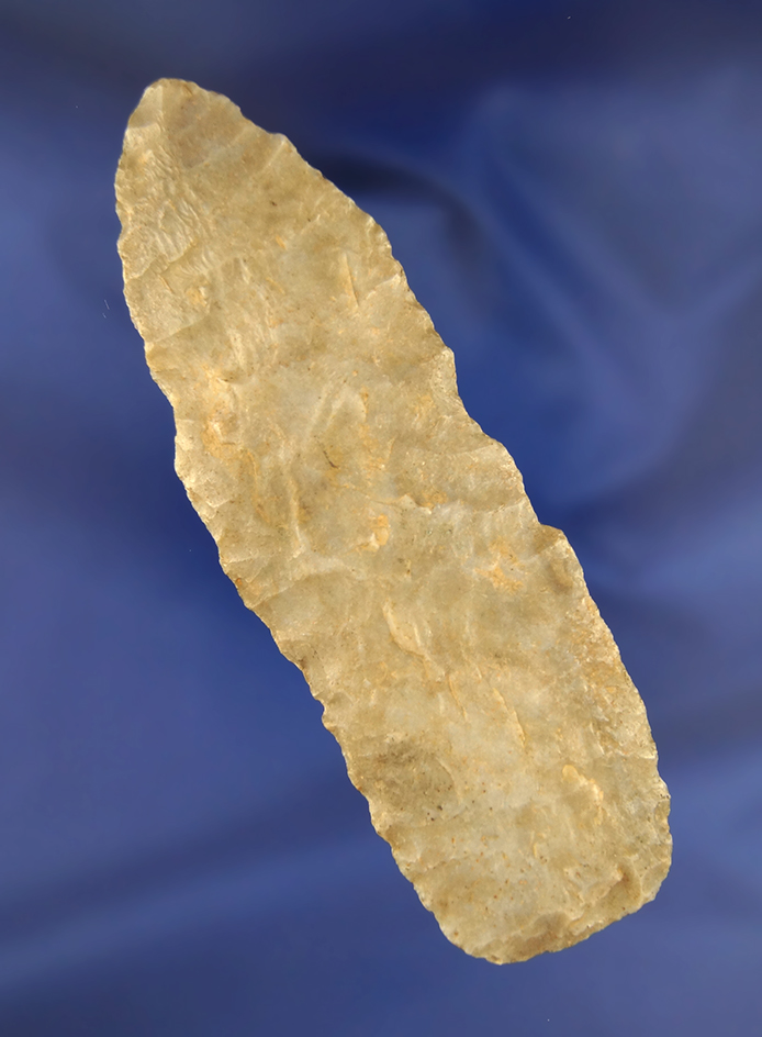 4 3/8" Paleo Knife found in Southeast Illinois. Ex. Bingman Collection.